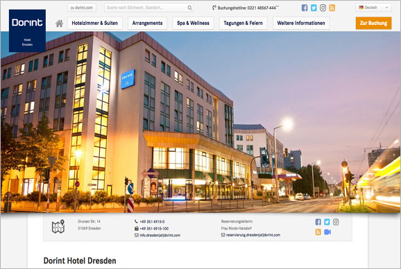 Dorint Hotel Dresden, jetzt direkt bei Ihrem Dresden Tourismus - Fremdenverkehrsbüro buchen