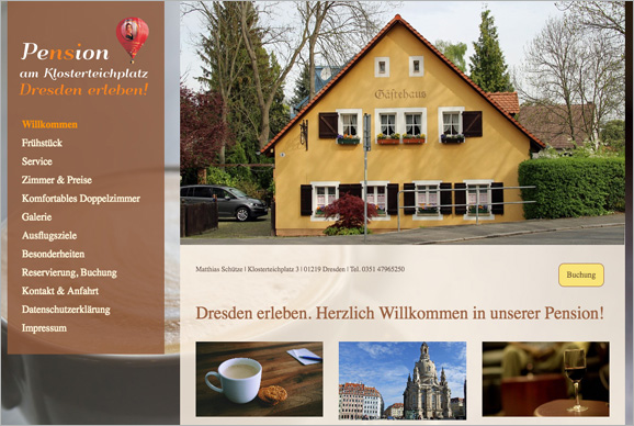 Gästehaus am Klosterteichplatz, jetzt direkt bei Ihrem Dresden Tourismus - Fremdenverkehrsbüro buchen