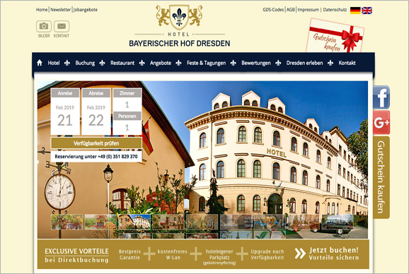 Hotel Bayerischer Hof Dresden, jetzt direkt bei Ihrem Dresden Tourismus - Fremdenverkehrsbüro buchen