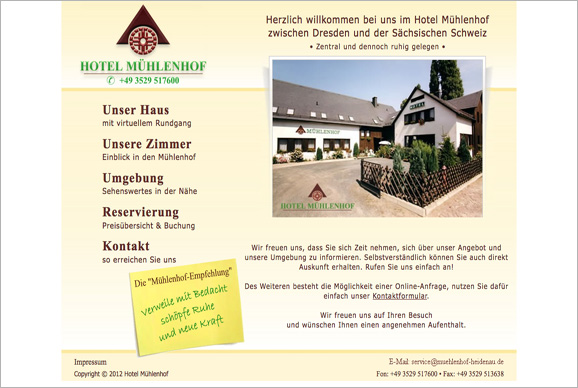 Hotel Mühlenhof, jetzt direkt bei Ihrem Dresden Tourismus - Fremdenverkehrsbüro buchen