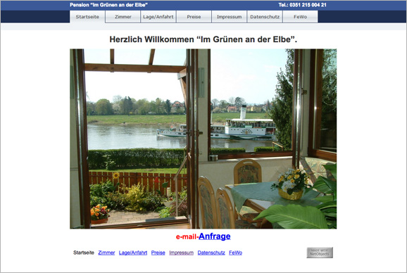 Im Grünen an der Elbe, jetzt direkt bei Ihrem Dresden Tourismus - Fremdenverkehrsbüro buchen