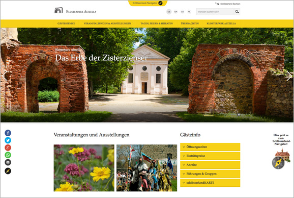 Kloster Altzella, jetzt direkt bei IhremDresden Tourismus - Fremdenverkehrsbüro buchen