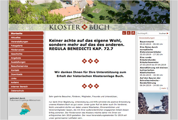 Kloster Buch Leisnig, jetzt direkt bei Ihrem Dresden Tourismus - Fremdenverkehrsbüro buchen