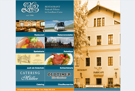 Parkcafé Pillnitz, jetzt direkt bei Ihrem Dresden Tourismus - Fremdenverkehrsbüro buchen