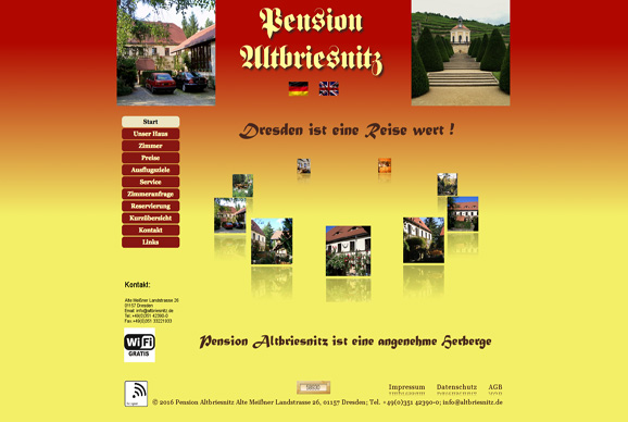 Pension Altbriesnitz, jetzt direkt bei Ihrem Dresden Tourismus - Fremdenverkehrsbüro buchen