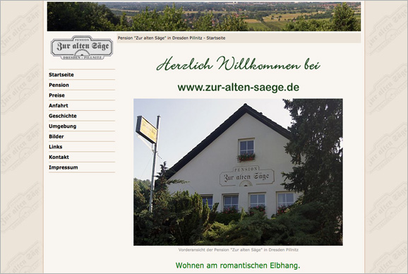 Pension Zur alten Säge, jetzt direkt bei Ihrem Dresden Tourismus - Fremdenverkehrsbüro buchen