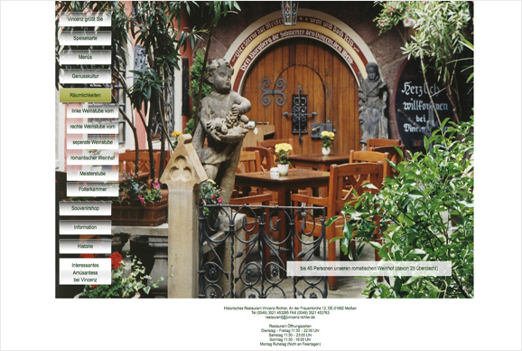 Romantik-Restaurant Vincenz Richter, jetzt direkt bei Ihrem Dresden Tourismus - Fremdenverkehrsbüro buchen